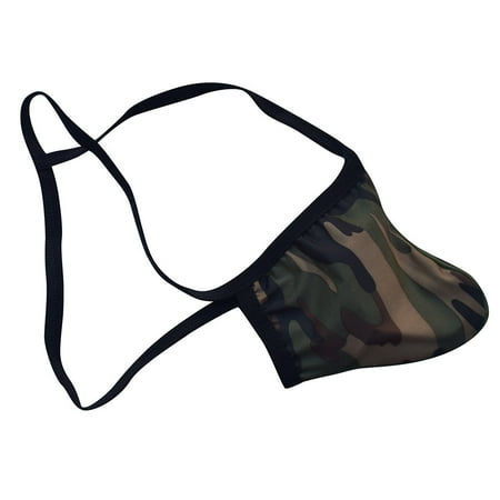 

Knosfe Men s Athletic Supporter Pouch Thong Sexy T-Back Underwear M