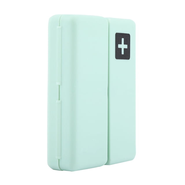10x7x2,5 cm/3,9x2,8x1 Pulgadas Estuche para Medicamentos Portátil Magnético Organizador Plegable Pastillero Con 7 CompartoNMOS ABS PSTILLERO SEMANAL
