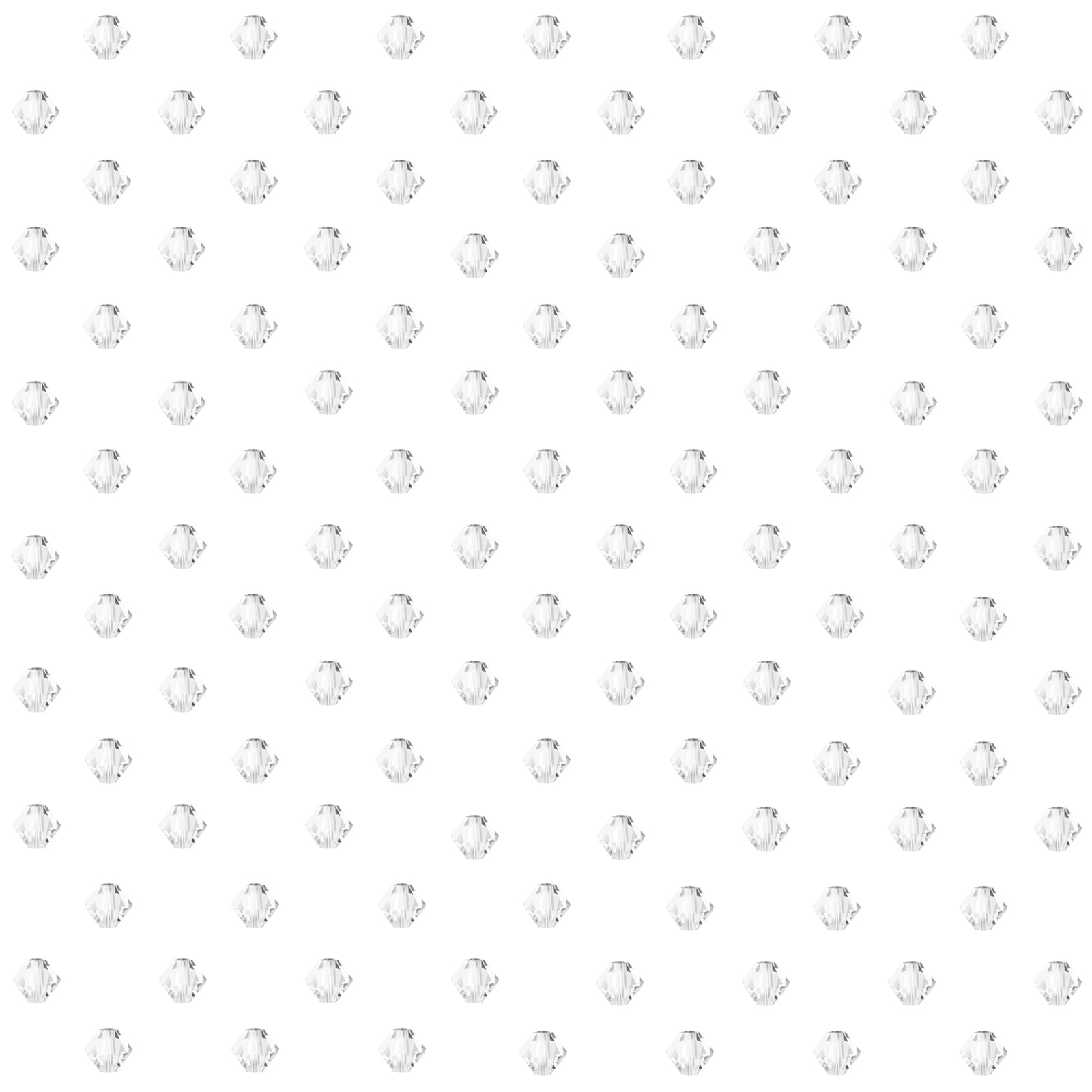 288 Pieces (6mm) Crystal | Preciosa Crystal Glass Rondelle Bicone Beads