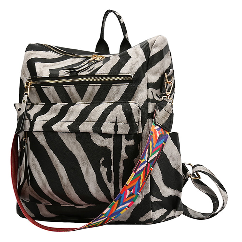 Womens Fashion Purse Backpack Multipurpose Design Handbags and Shoulder Bag PU Leather Travel bag 