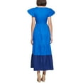 thumbnail image 2 of Kensie Women's Blue Cotton Colorblock Maxi Dress, 2 of 4