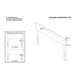 thumbnail image 6 of Modern Wood Headboard - Full Size Panel Bed Frame Headboard - Rustic Bedroom Decor, 6 of 8
