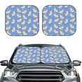 thumbnail image 2 of Fotbe Kawaii Corgi 2-Piece Car Windshield Sun Shade | Sun Blocker for Car Windshield | Foldable Automotive Interior Accessories for Sun Protection-Large, 2 of 7