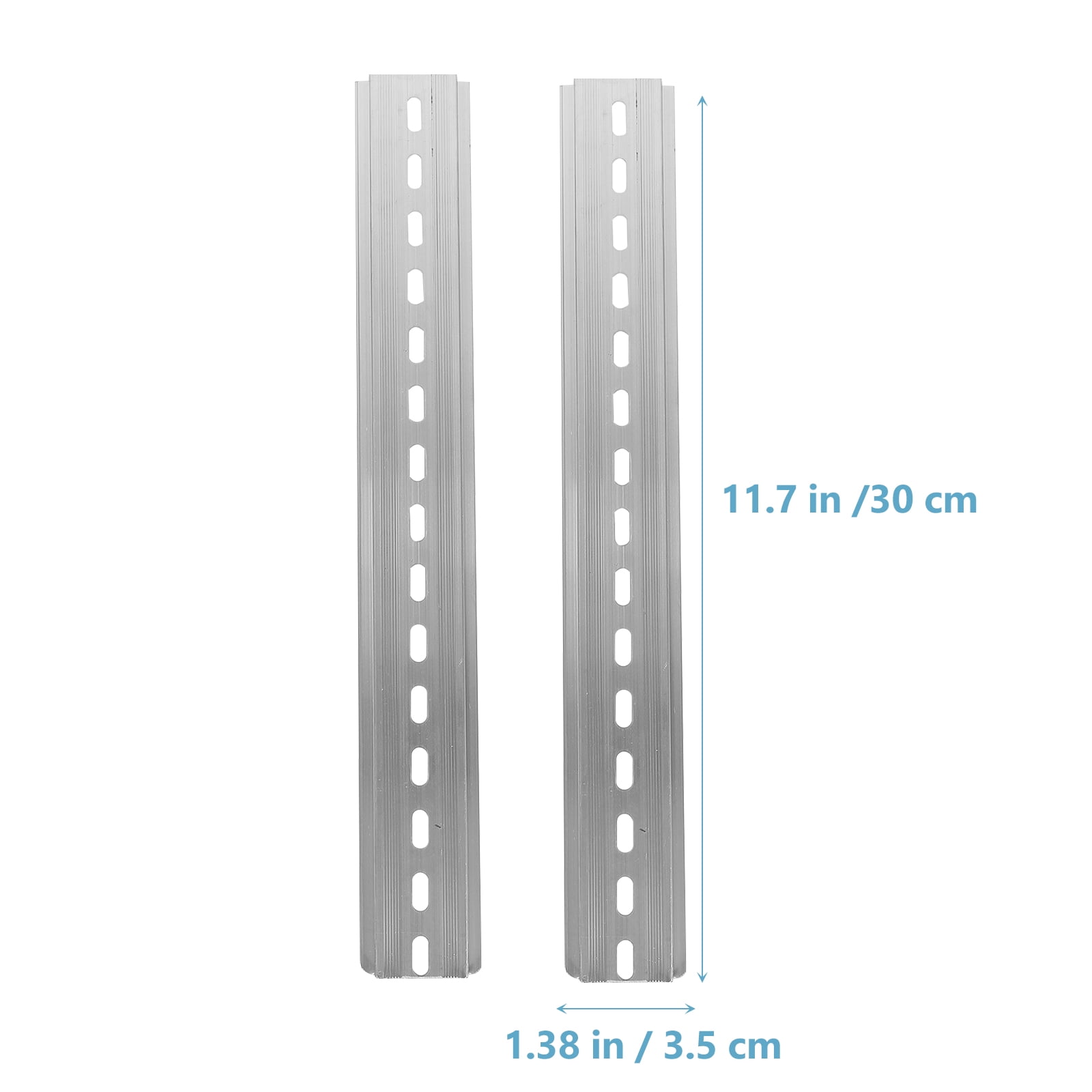SEWOART 3-Pack Lightweight Aluminum DIN Rail Metal Mounting Rail for Industrial Electrical Components and Equipment