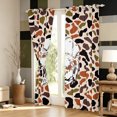 thumbnail image 3 of Manfei Retro Duck Camo Blackout Curtains, Countryside Camouflage Window Curtains Pack of 2 (38x45 Each), Wheat Orange, 3 of 6