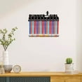 thumbnail image 6 of Running Medal Holder Runner Medal Hanger Display Rack Sports Metal Hanging Awards Iron Mount Wall Decor for Home Badge Race Runner Marathon Medalist Black 15.7 x 5.2Inch-Runner, 6 of 7