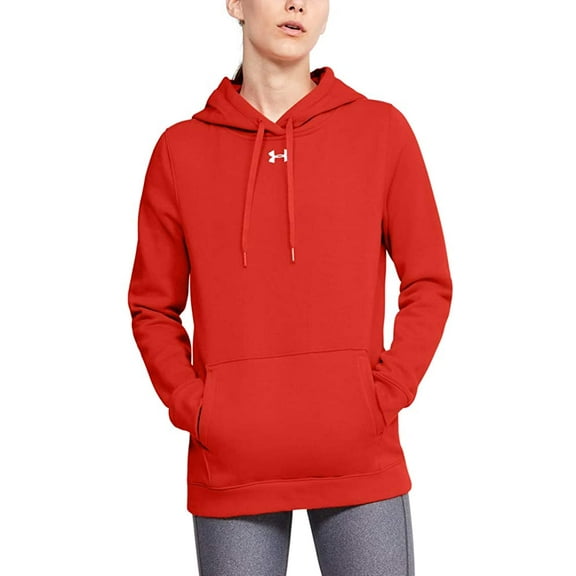 Under Armour Women's Hustle Hoodie ORANGE LG
