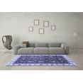 thumbnail image 3 of Ahgly Company Indoor Round Abstract Blue Modern Area Rugs, 8' Round, 3 of 4