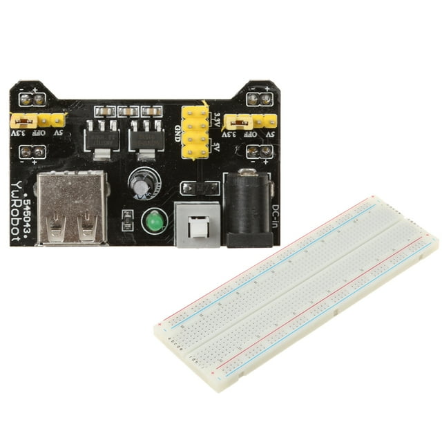 Fuente de alimentación para licencia de pruebas 830830 Módulo de fuente de alimentación de punto de 3.3V / 5V, shamjiam Módulo MB102