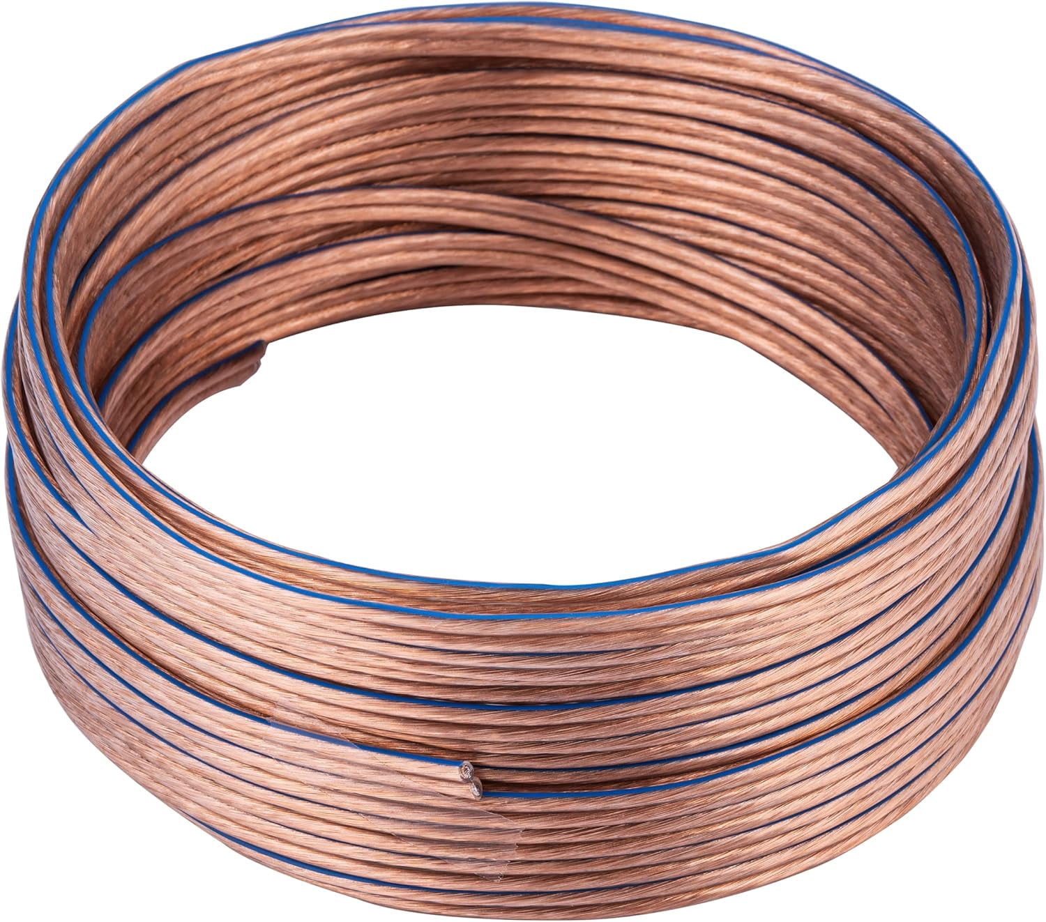 12/2 Speaker Wire 250FT, 12 Gauge 2-Conductor Copper-Clad Aluminum (CCA) Audio Cable, Transparent Clear Low Voltage Wire for Home Theater, Car Audio, LED Lighting, Bulk Cable, Cables Direct Online