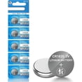 thumbnail image 1 of CR1620 3V Lithium Battery, 5 Count Pack CR 1620 3 Volt Button Coin Cell Battery for Car Key Fobs, Keyless Remotes, Watches, Garage Door Openers, Remote Controls, 1 of 7