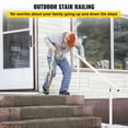 thumbnail image 2 of VEVOR Outdoor Stair Railing Kit, 5 ft Handrails 0-5 Steps, Adjustable Angle White Aluminum Stair Hand rail for The Elderly, Handrails For Outdoor Steps, 2 of 9
