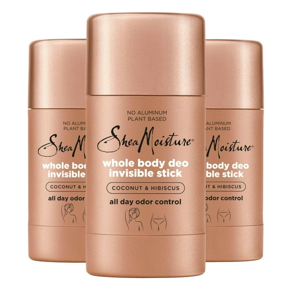 Desodorante SheaMoisture Invisible Stick de coco e hibisco 75 ml x3