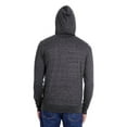 thumbnail image 2 of Unisex Triblend Full-Zip Light Hoodie - BLACK TRIBLEND - 2XL, 2 of 2