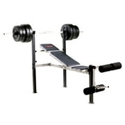 Weider 155 Bench with 100 lb. Vinyl Weight Set