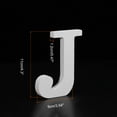 thumbnail image 2 of Unique Bargains Unfinished Wooden Letters J 4.3 Inch Wooden Alphabet Letters Decoration for DIY, 2 of 5