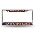thumbnail image 1 of Minnesota Vikings Laser Chrome License Plate Frame, 1 of 2