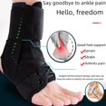 thumbnail image 1 of Rodilleras deportivas para correr para hombres y mujeres, transpirables, para la articulación del tobillo, antiesguinces, funda protectora para el pie fija, 1 of 2
