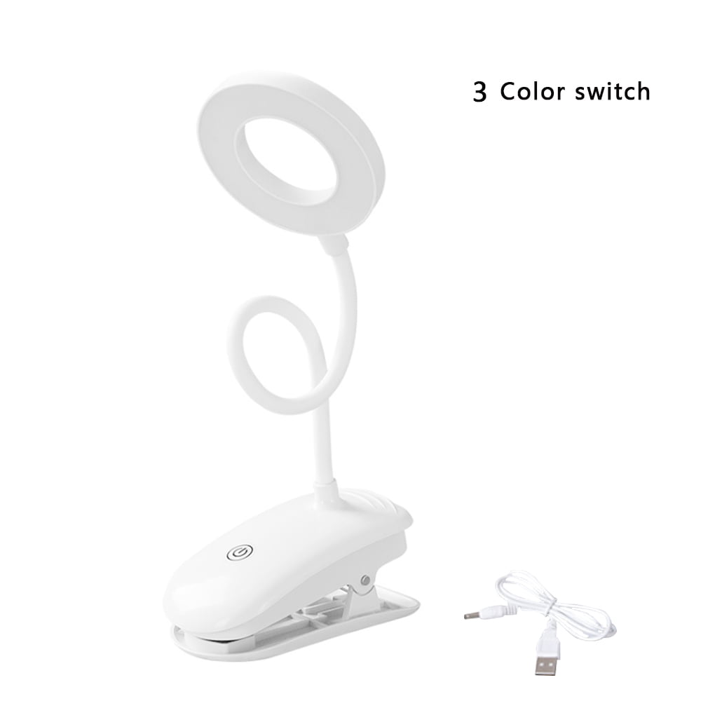 1111Fourone LED USB Flexible Desk Lamp Clip Folding Bedroom Bedside