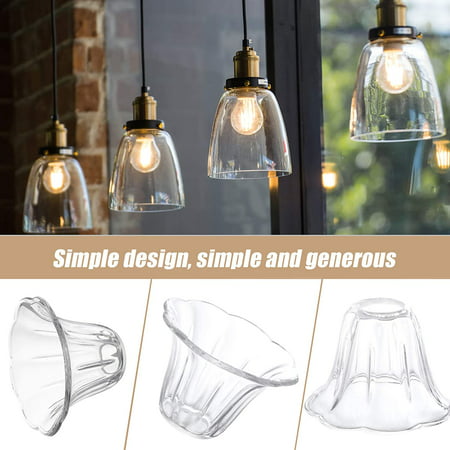 Bell Lamp Shades Clear Glass Light, Replacing Glass Light Fixture