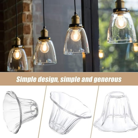 Bell Lamp Shades Clear Glass Light Shade Ceiling Fan Cover Globes Replacement Fixture 2pcs Canada - Replacement Glass Shades For Ceiling Light Fitting Bell Lamp Shades Clear Glass Light Shade Ceiling Fan Cover Globes Replacement Fixture 2pcs Canada - Replacement Glass Shades For Ceiling Light Fitting