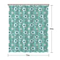thumbnail image 5 of Pioneer Flower Floral Print Pattern Shower Curtain 72"x84", Bathroom Decorative Shower Curtain Set with 12 Hooks, Waterproof Washable, 5 of 6