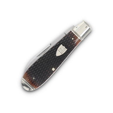 Rough Ryder Knives Rough Ryder 30th Anniversary Teardrop Jack Brown Checkered Bone RR2628