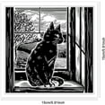thumbnail image 6 of Cat and Window Scenery Clear Stamps for Cards Making Lino Print Painting Clear Stamp Seals 5.91x5.91inch Transparent Stamps for DIY Scrapbooking Photo Album Journal Home Decoration DIY Making, 6 of 8