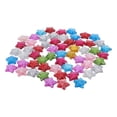 thumbnail image 6 of WHAMVOX  60 Pcs Flat Star Charms Shaped Rhinestone Back Bead Jewelry Making Large Glitter, 6 of 6