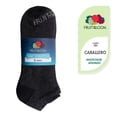 thumbnail image 1 of Tin Fruit Of The Loom para Hombre, Afelpado con Talones a Contraste Negro y Gris 5 Piezas Unitalla, 1 of 4