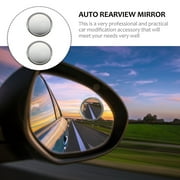 BESTYASH Rotatable Side Mirror for Cars Silver 2 Pairs Useful Rearview Mirror Provide More Visibility