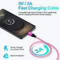 thumbnail image 2 of Charger Block, 2 Pack Type C Block Charger with 6FT USB C Charging Cable, USB C Block Fast Charging Wall Charger Adapter Charger Station Phone Charger Compatible for iPhone Samsung Android, Pink, 2 of 9