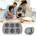 thumbnail image 1 of Dvkptbk un Gâteau Bricolage avec Six Trous Gelée Pouding Chocolat Silicone Cuisson Gadgets de Cuisine, 1 of 5