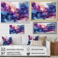 thumbnail image 4 of Designart "Dreamlike Alcohol Ink Fusion I" Abstract Shapes Floater Framed Wall Art Prints, 4 of 5