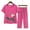 Hot Pink, variant on CHWGFWL Two Piece Sets for Women Women Summer Middle Aged and Elderly Embroidered Print Loose Fit Short Sleeve Top and Pants Set(Blue,Xl)