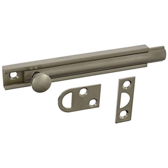 National Hardware N336-214 Flush Surface Bolt, Satin Nickel - Quantity 1