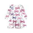 thumbnail image 4 of Abcomgle Long Sleeve Dress Girls Size6 Love Heart Valentines Dress Outfits Cute A-Line Long Sleeve T Shirt Dresses for Girls Cute Crewneck Twirly Dresses for Girls,, 4 of 4