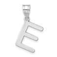 thumbnail image 1 of Diamond2Deal 14K Pendentif Initiale Lettre E en Or Blanc pour Femmes, 1 of 6