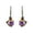 Black Rhodium, variant on Amethyst Gemstone Earring