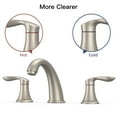 thumbnail image 4 of GymChoice Faucet for Bathroom Sink, WidespreadBathroom Faucet 3 Hole with Stainless Steel Bathroom Faucet Pop Up Drain and cUPCFree Hose2 Packs, 4 of 6