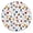 White Baseball Elements, variant on White Leopard Basketballs Pattern Round Fitted Tablecloth with Elastic Edge,Dining Table Cover Waterproof,Outdoor Round Tablecloth for Camping,Dining,Indoor and Outdoor
