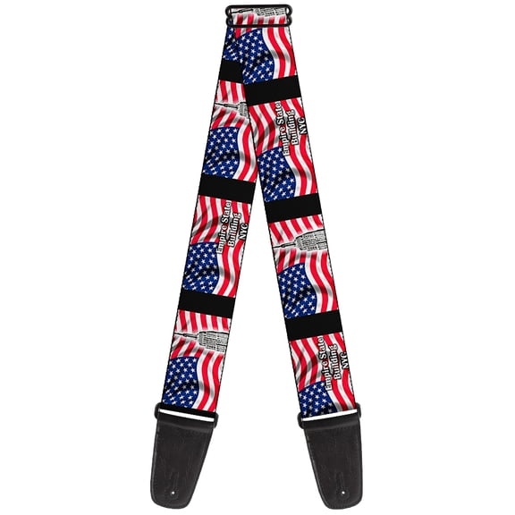 Buckle-Down Guitar Strap, Empire State Building NYC, 2 Inches Wide