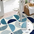 thumbnail image 5 of Bailu Bohemian Style Bedroom Rug 3x5 Soft Slim Kids Room Rug, Modern Washable Distressed Kids Rug Dining Room Kids Classroom Office Mulit Blue, 5 of 7