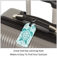thumbnail image 3 of Square 2Pack PU Leather Sea Turtle Cruise Luggage Tag with Privacy Cover and Name ID Tag for Travel Handbags Backpacks Luggage Tags, 3 of 6