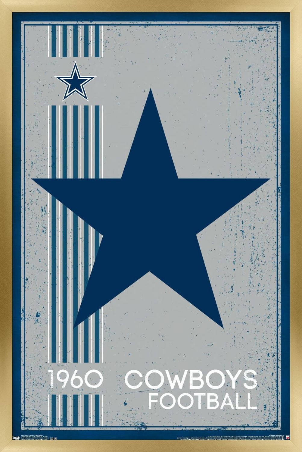 NFL Dallas Cowboys - Retro Logo 14 Wall Poster, 22.375" x 34"