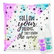 ACTIVITY KINGS ILY - DIY Tie-Dye Bandana Kit - Inspirational Quote "Follow Your Dreams" DIY Tie Dye Kit
