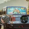 thumbnail image 2 of SEANATIVE Rear Window Decals for Trucks 66 x 22 Inch Pickup Back Window Tint Graphic See Through Vinyl Wrap Water-resistant Sun Block Coverage for Car Decor, Tropical Flower Sea Turtle, 2 of 7