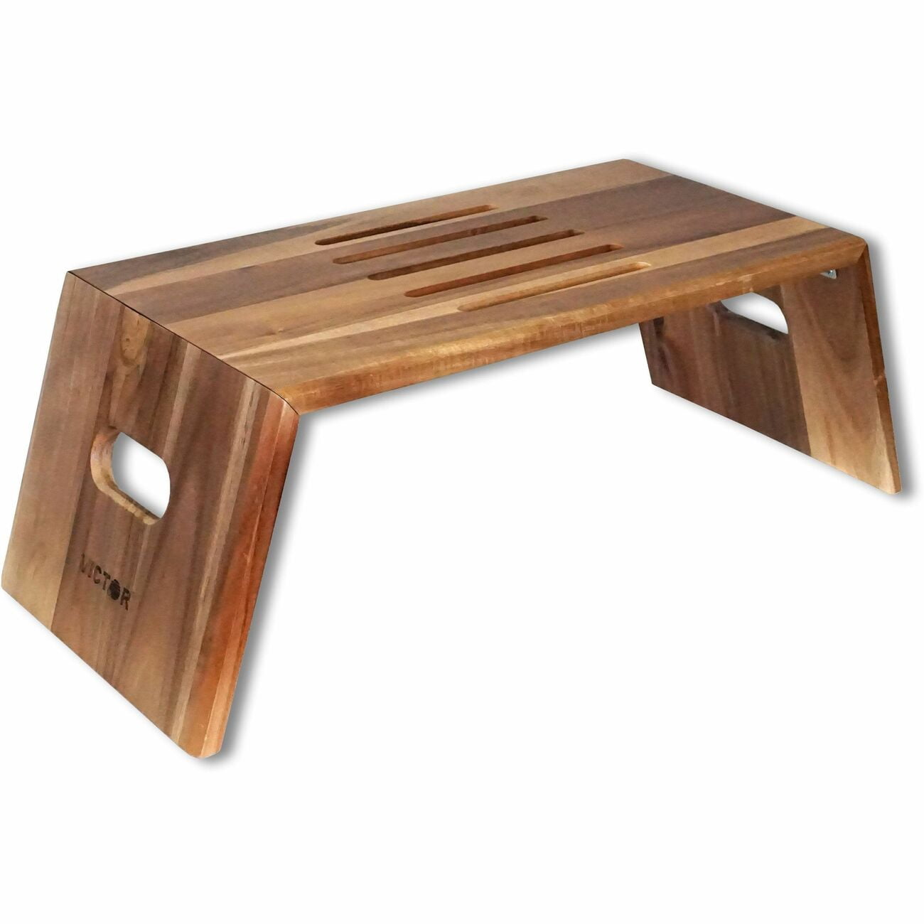 Victor VCTDC075 High Rise Foldable Acacia Wood Laptop Stand