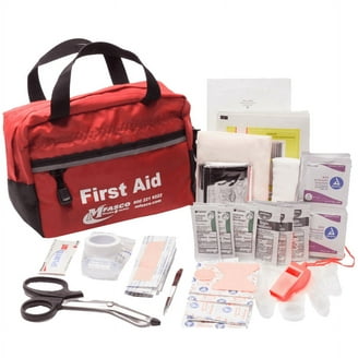 Kit D'urgence Voiture Thrive 104 Pièces - Sac Rouge - Câbles De Démarrage Inclus