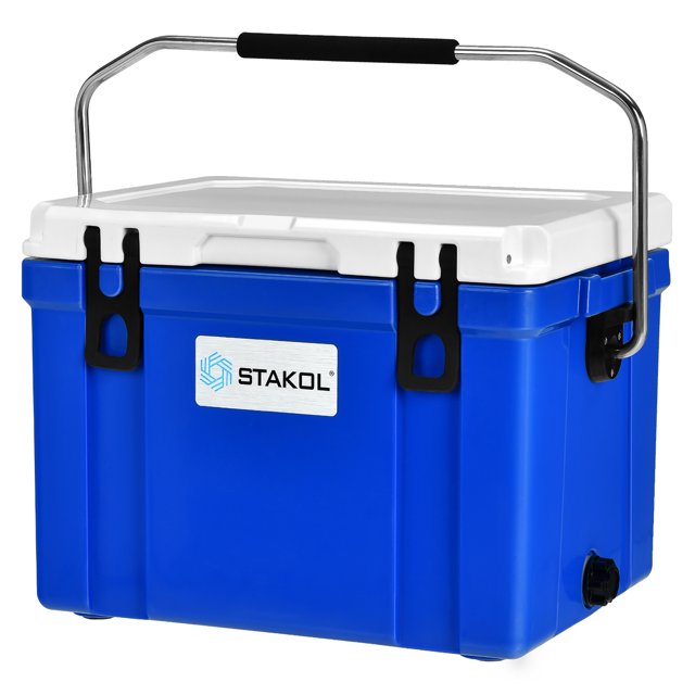 STAKOL 26 Quart Portable Cooler Ice Chest Leak-Proof 20 Cans Ice Box for Camping